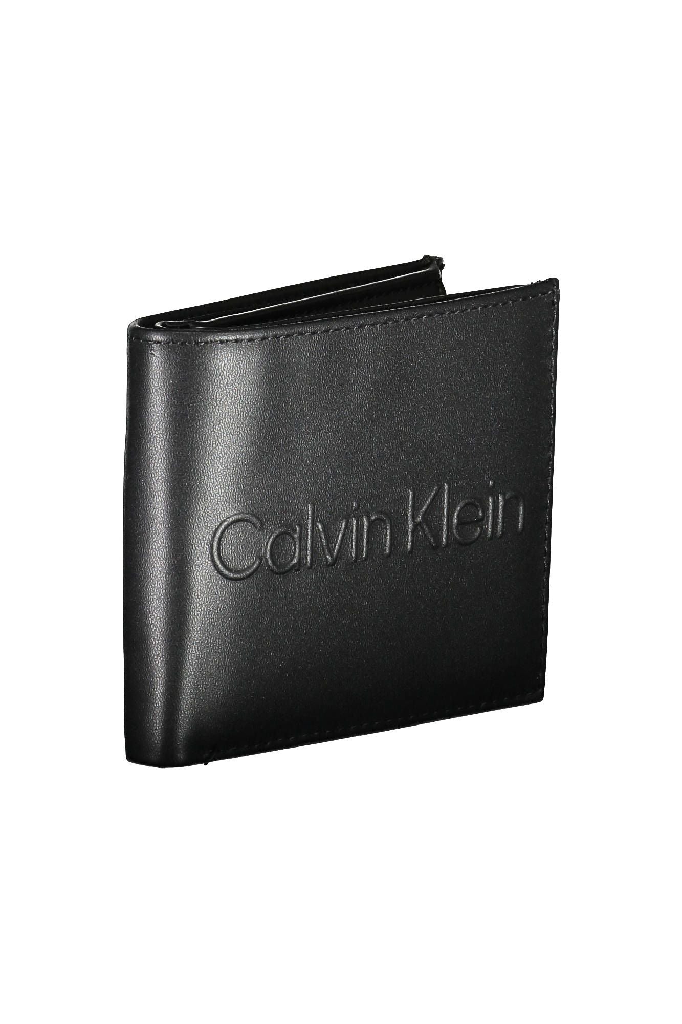 Black Polyurethane Men Wallet