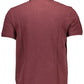 Red Cotton Men Polo Shirt