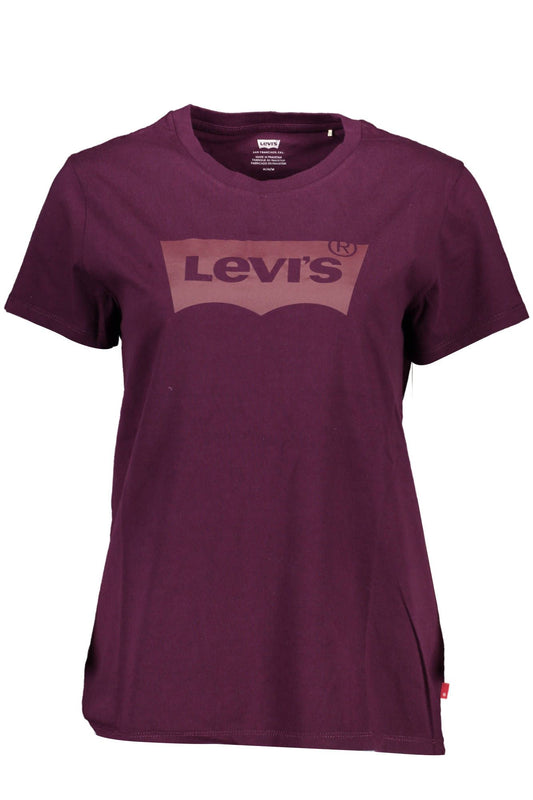 Purple Cotton Women T-Shirt