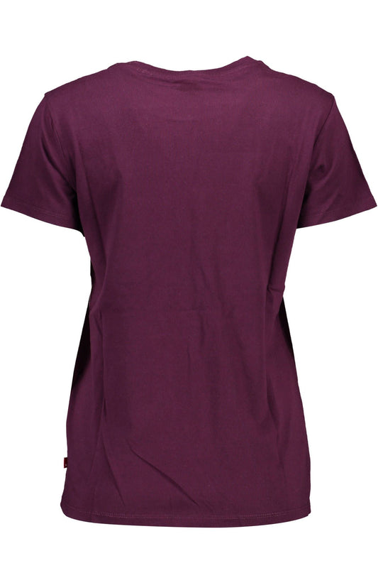 Purple Cotton Women T-Shirt