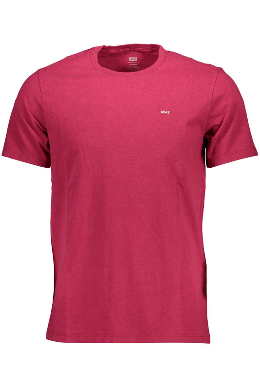 Red Cotton Men T-Shirt