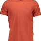 Orange Cotton Men T-Shirt