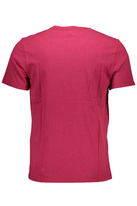 Red Cotton Men T-Shirt