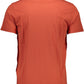 Orange Cotton Men T-Shirt