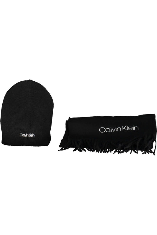 Black Polyester Men Scarf