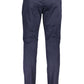 Blue Cotton Men Trouser