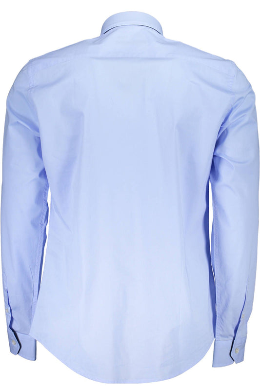 Light Blue Cotton Men Shirt