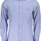 Blue Cotton Men Shirt