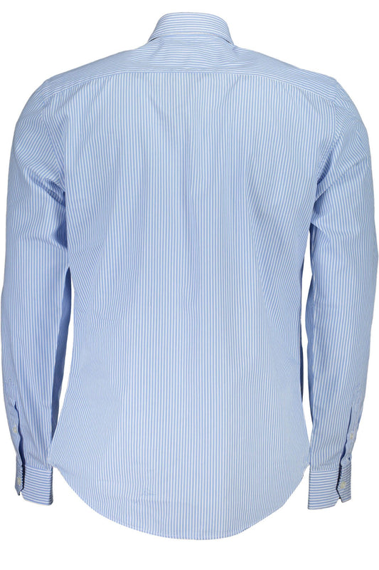 Light Blue Cotton Men Shirt