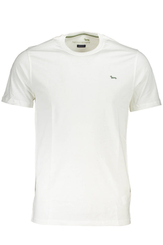 White Cotton Men T-Shirt
