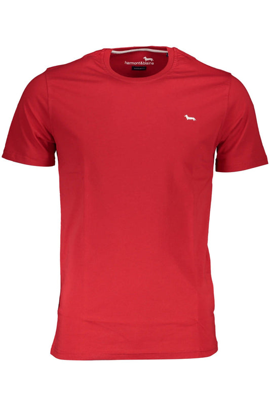 Red Cotton Men T-Shirt