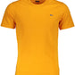 Orange Cotton Men T-Shirt