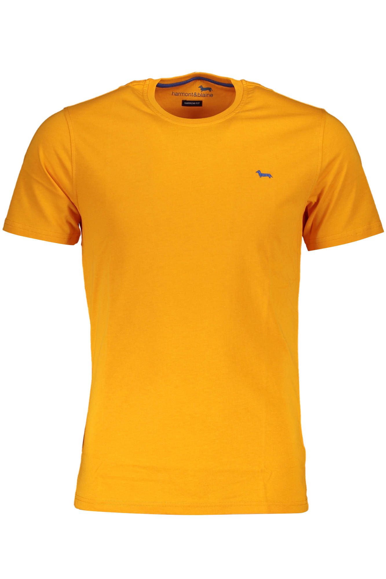 Orange Cotton Men T-Shirt