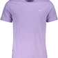Purple Cotton Men T-Shirt