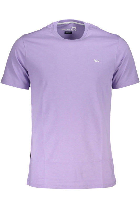 Purple Cotton Men T-Shirt