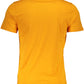 Orange Cotton Men T-Shirt