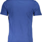 Blue Cotton Men T-Shirt