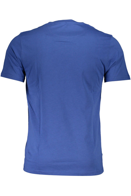 Blue Cotton Men T-Shirt