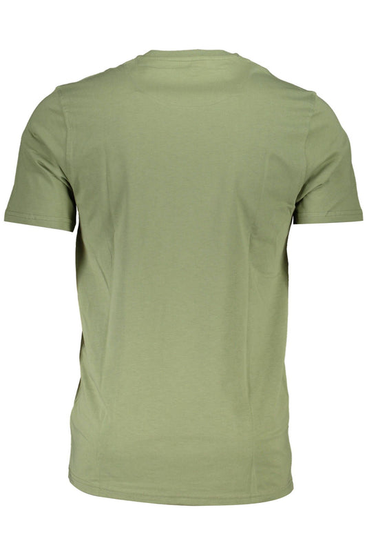 Green Cotton Men T-Shirt