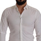 Elegant Slim Fit Dress Shirt - White