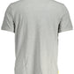 Gray Cotton Men Polo Shirt