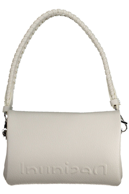 White Polyurethane Women Handbag