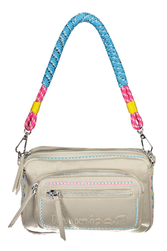 White Polyurethane Women Handbag