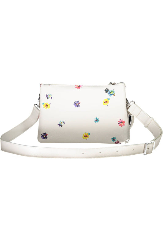 White Polyurethane Women Handbag