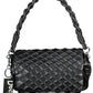 Black Polyethylene Women Handbag