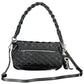 Black Polyethylene Women Handbag