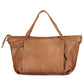 Brown Polyethylene Women Handbag