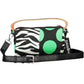 Black Polyester Women Handbag