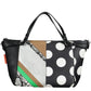 Black Polyethylene Women Handbag