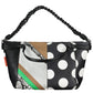 Black Polyethylene Women Handbag