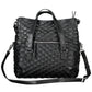 Black Polyurethane Women Handbag