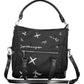 Black Polyethylene Women Handbag