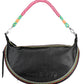 Black Polyethylene Women Handbag