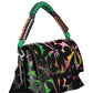 Black Polyurethane Women Handbag