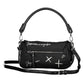 Black Polyurethane Women Handbag