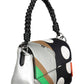 Black Polyurethane Women Handbag