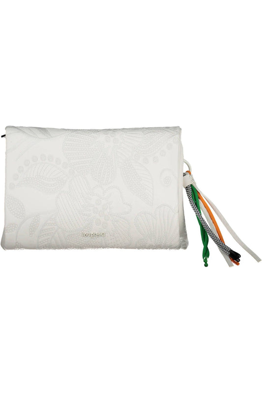 White Polyurethane Women Handbag