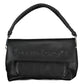 Black Polyurethane Women Handbag