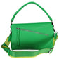 Green Polyurethane Women Handbag