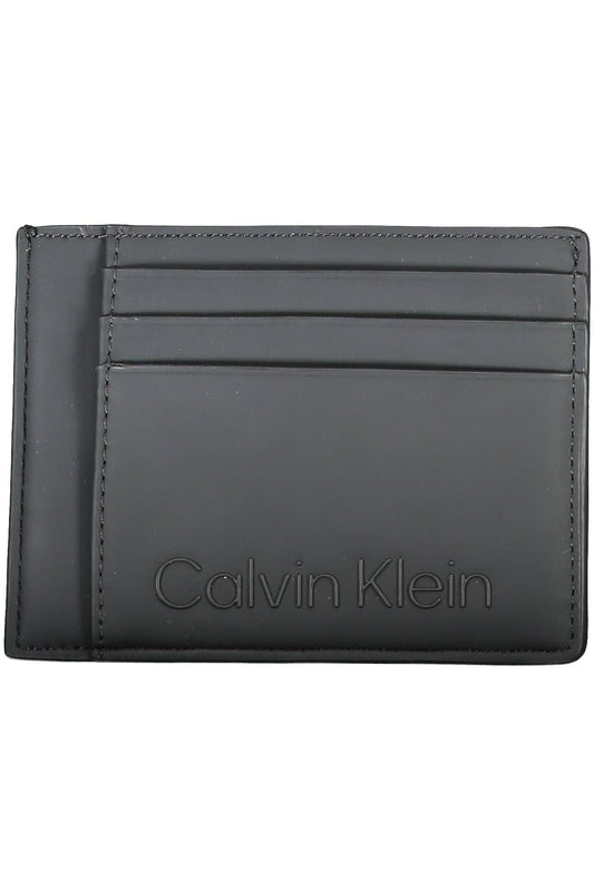 Black Polyester Men Cardholder
