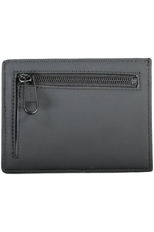 Black Polyester Men Cardholder