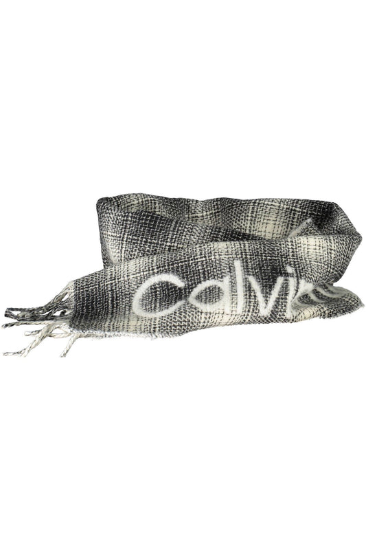 White Wool Mens Scarf