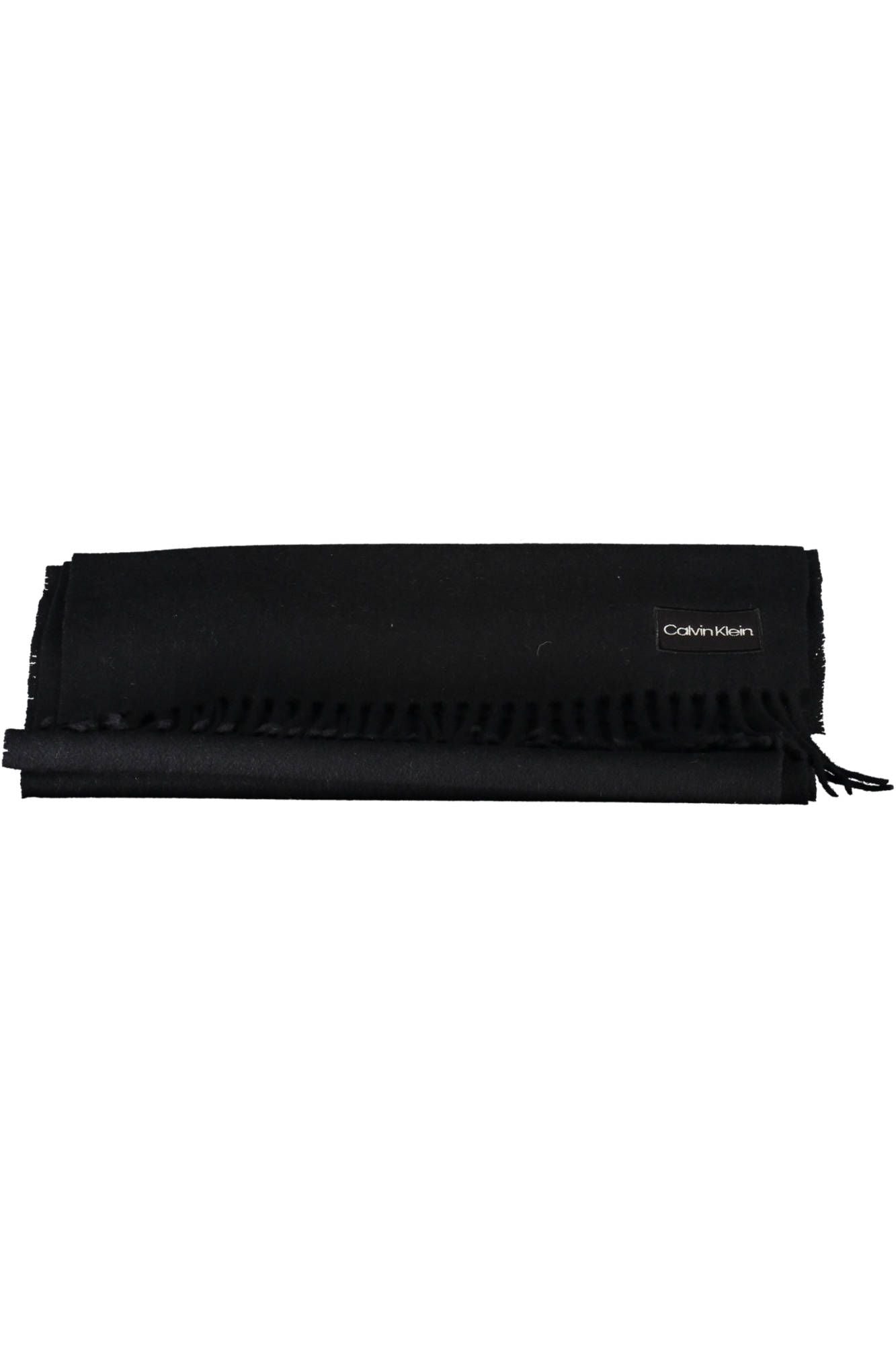 Black Wool Men Scarf