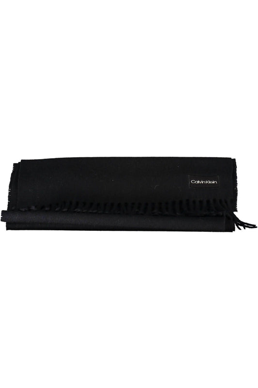 Black Wool Men Scarf