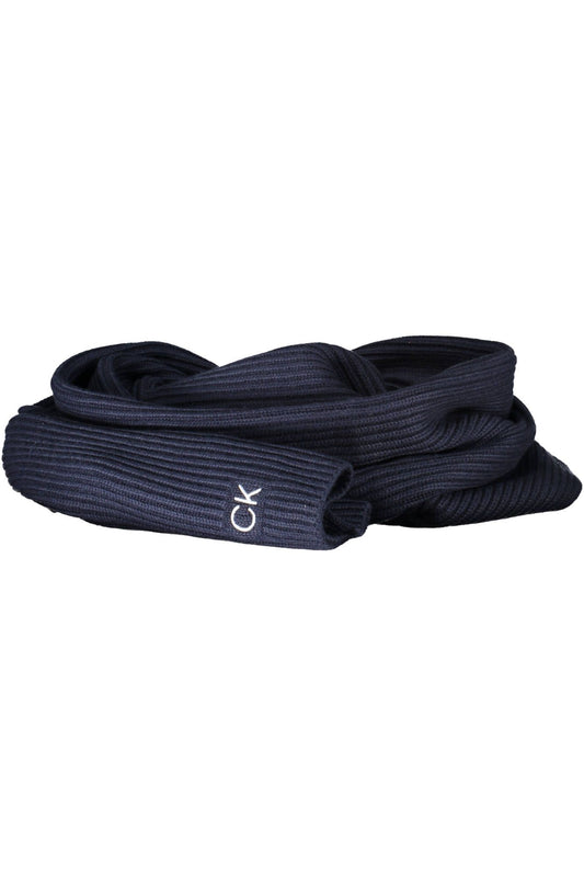 Blue Cotton Men Scarf