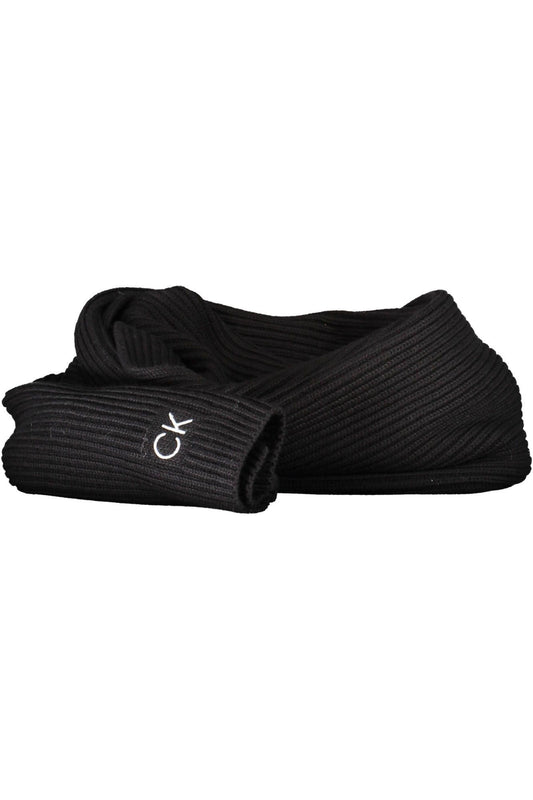 Black Cotton Men Scarf